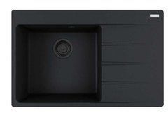 Кухонная мойка Franke Centro CNG 611-78 TL (114.0699.239) Black Edition Черный матовый крыло справа