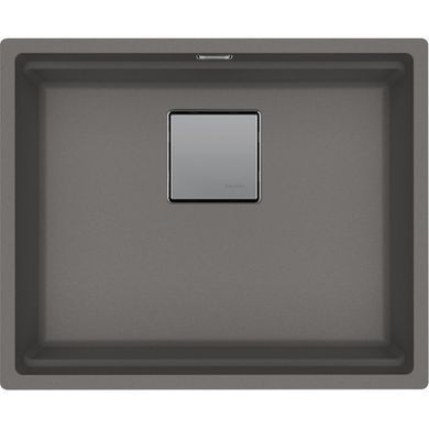 Кухонная мойка гранитная под столешницу Franke Kubus 2 KNG PRO 110-52 (125.0750.490) Серый камень (колландер, доска и коврик Rollmat в комплекте)