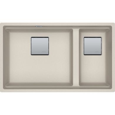 Кухонная плитка гранитная под стильницу Franke Kubus 2 KNG PRO 120 (125.0750.518) Сахара (колландер, доска и коврик Rollmat в комплекте)