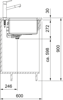 Кухонна мийка Franke BXM 210/110-50,(127.0650.363) F-Inox (PVD+Nano) Антрацит