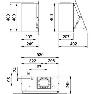 Кухонна витяжка Franke Maris Free 80 952 м3/г (330.0542.181) чорне скло