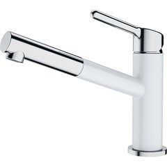 Кухонный смеситель Franke Orbit Pull Out с выносным изливом (115.0623.139) Белый/Хром