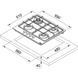 Газова варильна поверхня Franke Smart FHSM 604 4G OA E (106.0554.388) бежевий, 4 конфорки, емал.решітки