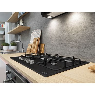 Газова варильна поверхня Franke Smart FHSM 755 4G DC ON E (106.0670.111) Онікс, 5 конфорок, емал.решітки