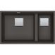 Кухонна мийка гранітна під стільницю Franke Kubus 2 KNG PRO 120 (125.0750.516) Сірий сланець (коландер,дошка та килимок Rollmat в комплекті)