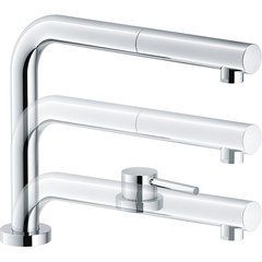Кухонний змішувач Franke Active Window з виносним виливом (115.0486.978) Хром